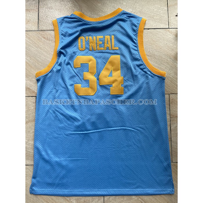 Maillot Los Angeles Lakers Shaquille O'neal NO 34 Mitchell & Ness 2001-02 Bleu